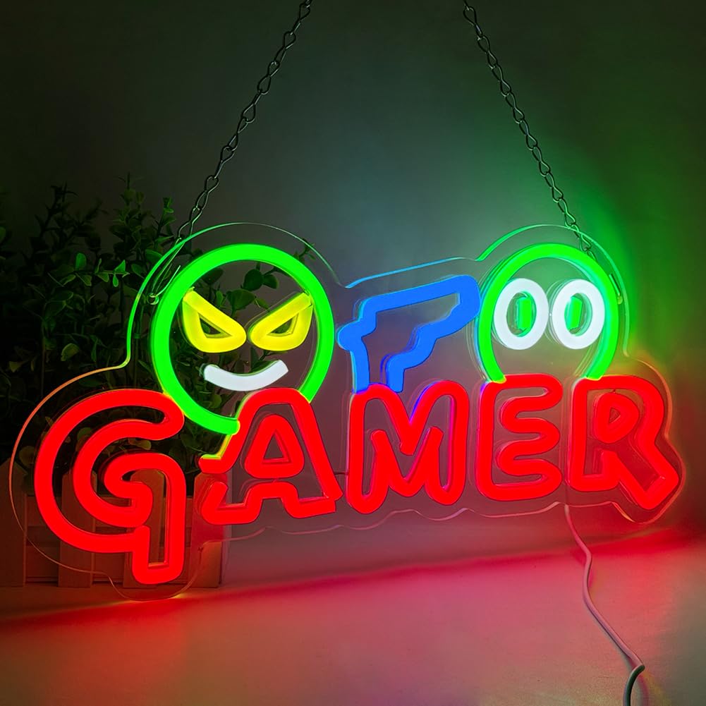 Gamer Neon Sign LED Wall Light - Neon Sign Party 评论和价格