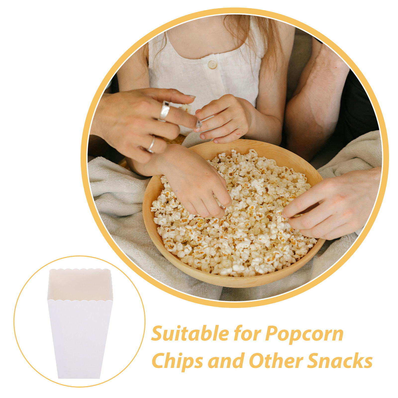 50Pcs Party Disposable Popcorn - Event Party Box 评论和价格