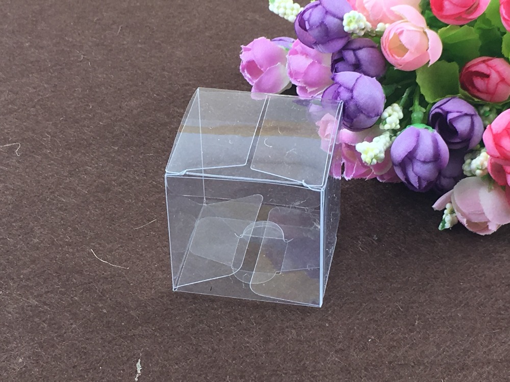50pcs 9*9*9cm clear plastic pv - Event Party Box 评论和价格