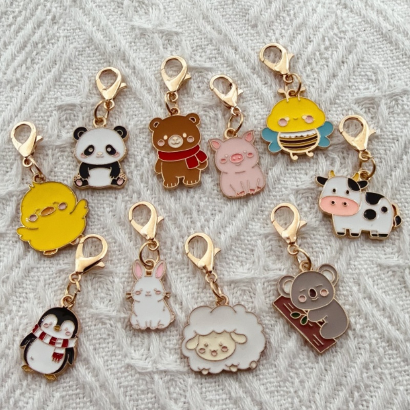 10pcs alloy drip oil cartoon a - Party Favor Bag 评论和价格