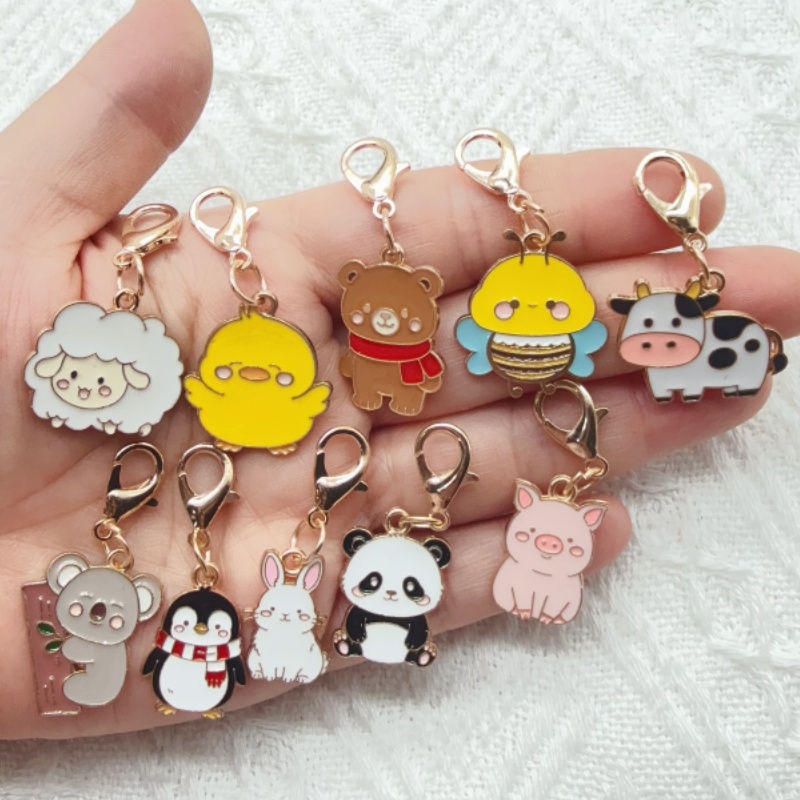 10pcs alloy drip oil cartoon a - Party Favor Bag 评论和价格