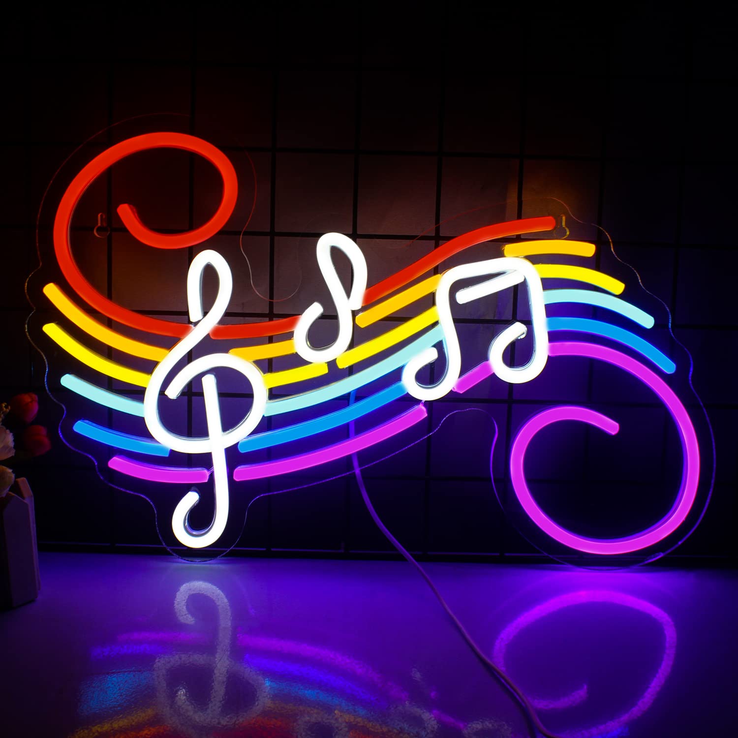 Music Notes Neon Sign Customiz - Neon Sign Party 评论和价格