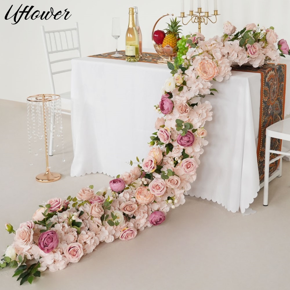 Uflower 200cm Pink Rose Hydran - Flower Wall Panel 评论和价格