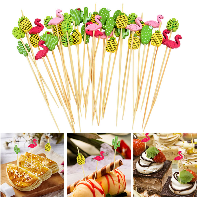 100Pcs Disposable Bamboo Skewe - Centerpiece Stick 评论和价格