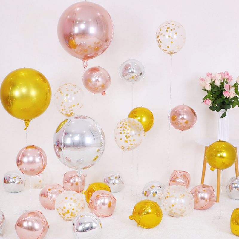 5pcs 10 18 22 Inch 4D Round Me - Party Event Supply Store 评论和价格