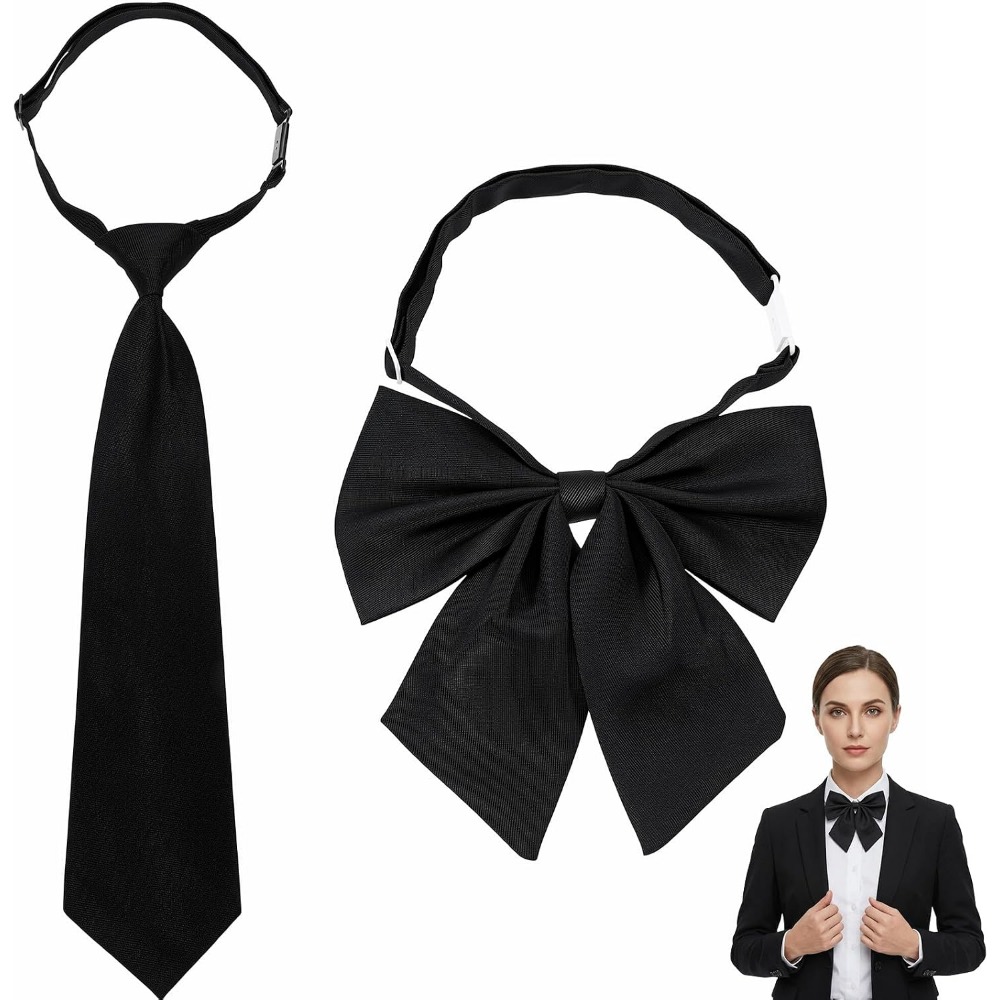 Black Bow Ties for Women, Larg - Event & Party Supply Photos 评论和价格