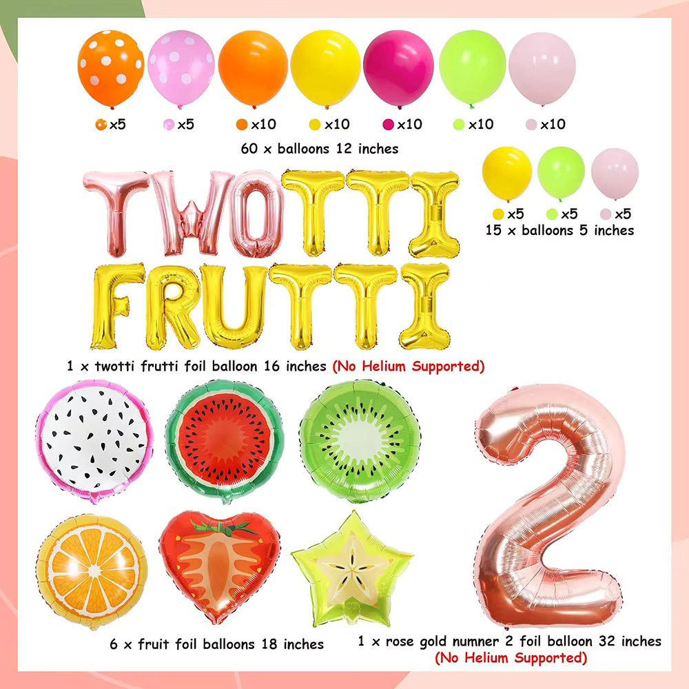 Twotti Frutti Girls Birthday P - Balloon Arch Kit 评论和价格