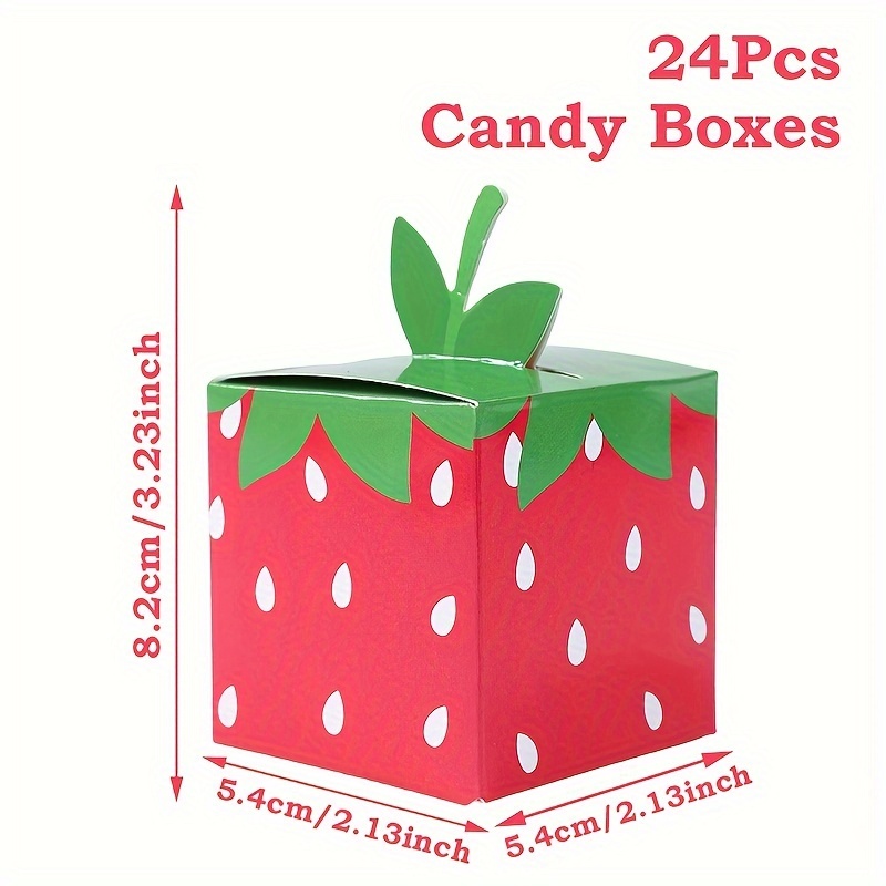 12/24PCS Sweet Fruit Strawberr - Event Party Box 评论和价格