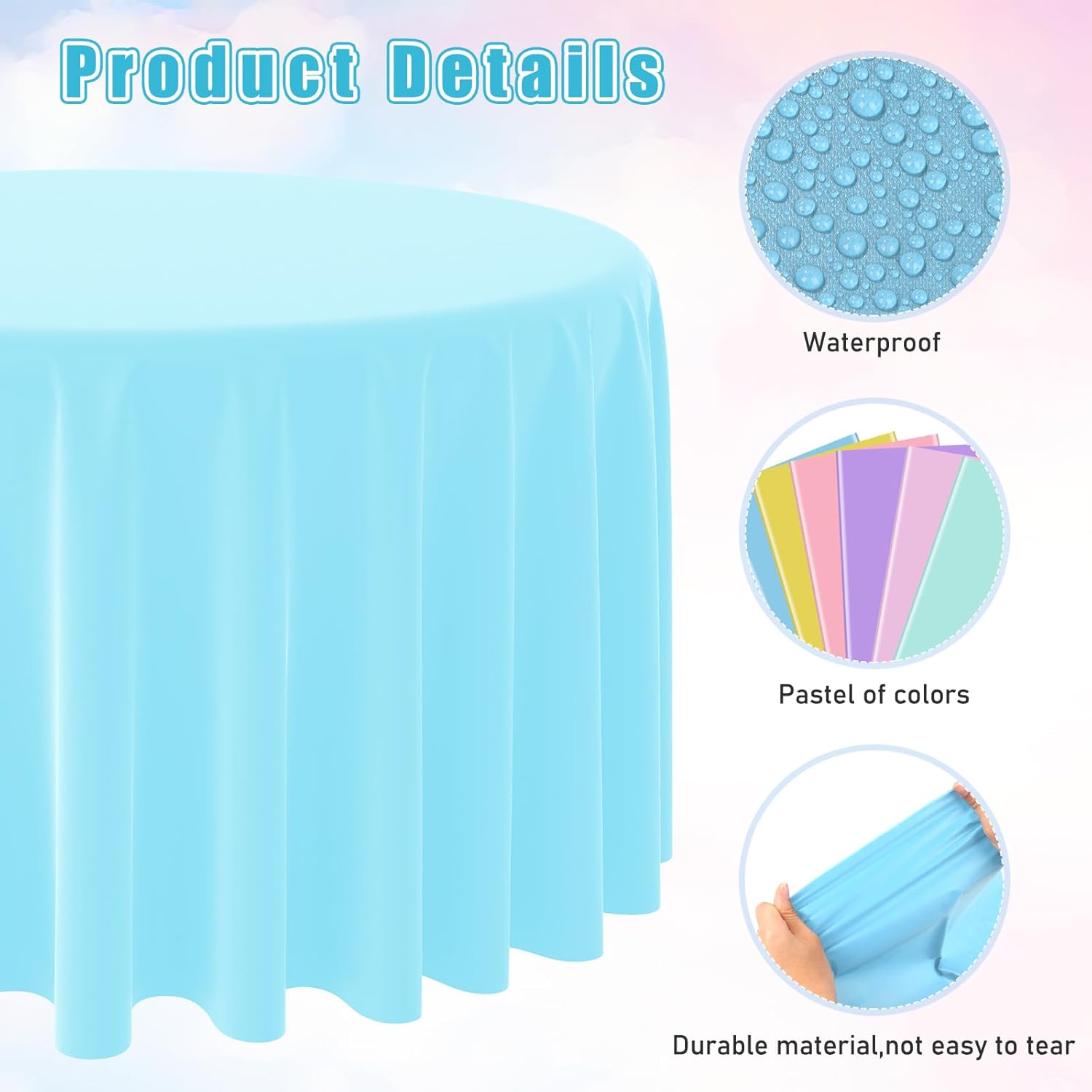 Disposable Round Solid Color T - Table Cloth Disposable 评论和价格