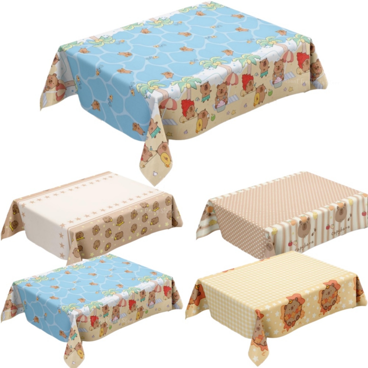 Cute Capybara Tablecloth for K - Table Cloth Disposable 评论和价格